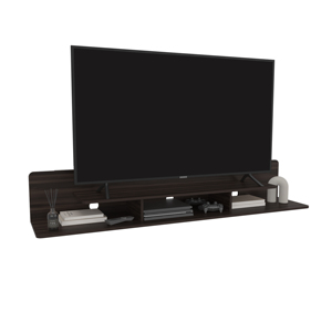 Floating <b>Tv</b> Stand With Open <b>Shelves</b> Modern Media Console For Living Room Or Entertainment Area - Product Image 5
