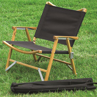 Chaise pliante de camping en aluminium de haute qualité, fauteuil d'extérieur avec grain de bois, portable, vente en gros