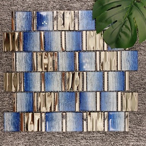 Conception de dosseret extérieur en <span class=keywords><strong>mosaïque</strong></span> de verre, carreaux de <span class=keywords><strong>cuisine</strong></span> en forme de <span class=keywords><strong>mosaïque</strong></span> de verre à prix compétitif, vente d'usine - Product Image 6