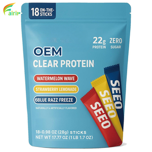 OEM Pure <span class=keywords><strong>Whey</strong></span> Isolate Stick Sin Gluten, 22g de Proteína, Nutrición Portátil para Senderismo - Product Image 1