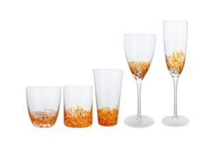Tazza in vetro soffiato artigianale da 370ml con Design colorato in vetro artigianale unico per bere alla moda - Product Image 2
