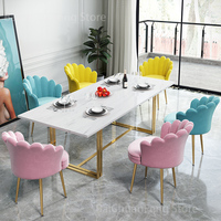 Fauteuil Canapé Princesse Pétale, Mobilier de Salon Moderne et Simple, Chaise de Salle à Manger, Chaise de Maquillage, Fournisseur en Gros OEM ODM