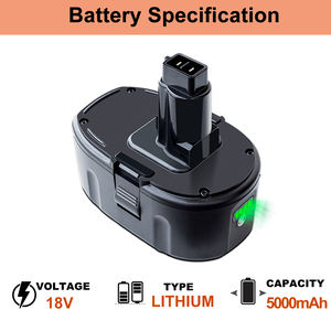 Замена литий-ионного аккумулятора на заказ с завода 5Ah для аккумулятора DC9096 DC9099 18V, совместим с электроинструментами 18V XRP - Product Image 2