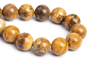 Cuentas Redondas Lisas de Jaspe Natural de 15 Pulgadas para Joyería como Pulseras y Tobilleras para Mujer, 1 Hilo Completo de Gemas - Product Image 6