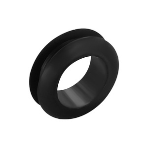 Custom High Temperature Resistant (+320C) Silicone <b>Rubber</b> (EPDM/NBR/NR) Cable Ring Coil Hole Plug Curved Design Single Seal - Product Image 5