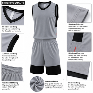 Uniforme de basket-ball respirant de qualité supérieure, maillots d'équipe personnalisés unisexes à manches courtes et design imprimé - Product Image 6
