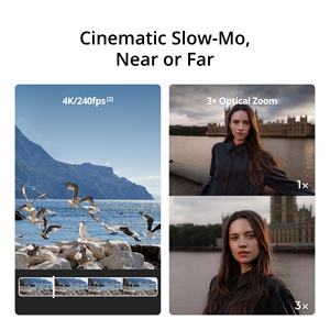 Cámara <span class=keywords><strong>con</strong></span> Gimbal de Doble Lente Osmo Pocket 4P, CMOS de 1 Pulgada, 4K 240fps, Vlog, Teleobjetivo de 60 mm, <span class=keywords><strong>Zoom</strong></span> Óptico 3X, D-Log 2 de 10 Bits, Dinámico de 17 Stops - Product Image 5