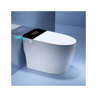 2025 housse de siège de toilette carré de toilette Intelligent fonctionnement automatique poreux Super tourbillon chasse d'eau une pièce toilette intelligente