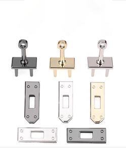 Kadın zarif üçgen dönüş kilidi büküm toka kapatma DIY Metal çanta aksesuarları çanta ve çanta için deri projeleri - Product Image 1