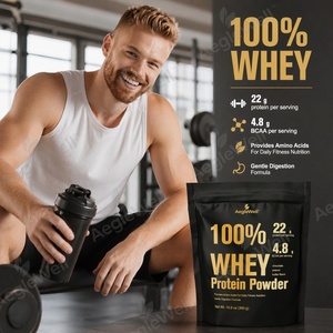 Poudre <span class=keywords><strong>de</strong></span> protéines <span class=keywords><strong>de</strong></span> lactosérum 100% saveur chocolat-<span class=keywords><strong>beurre</strong></span> <span class=keywords><strong>de</strong></span> <span class=keywords><strong>cacahuète</strong></span>, marque privée OEM, 300g, 22g <span class=keywords><strong>de</strong></span> protéines, 4,8g <span class=keywords><strong>de</strong></span> BCAA, digestion douce - Product Image 6