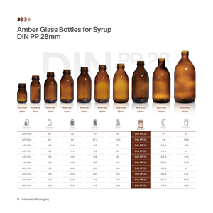 Bottiglia in Vetro Ambrato Rotonda per Sciroppo per la Tosse da 30ML 60ML 100ML 120ML 150ML 200ML 250ML 300ML 500ML per <span class=keywords><strong>Liquidi</strong></span> Orali con Tappo - Product Image 4