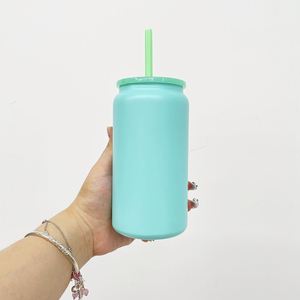 Paquete de 25 Vasos de Acero Inoxidable de 16 oz para Sublimación, Color Caramelo, con Pajita de Colores para Bebidas, Envío desde Almacén en EE. UU. - Product Image 5
