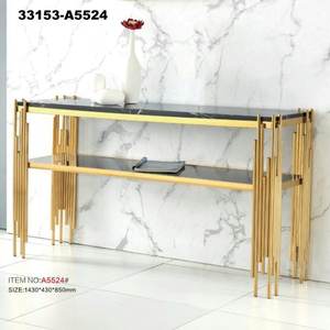 Modern <b>Console</b> <b>Table</b> <b>Marble</b> Top <b>Table</b> Style Living Room Color 33153-A5545 - Product Image 6