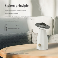 Nouvel Arrivage Diffuseur d'Arômes pour la Maison en Verre et Bois Personnalisable, Nébuliseur d'Huiles Essentielles Rechargeable Silencieux, Portable et Sans Eau pour Chambre et Hôtel