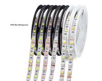 Lampu Strip LED fleksibel, Strip LED RGB 10mm cahaya 1m 2m 3meter 4m 5m DC 12V 5050SMD Ip20 Non-air 60/120/300LEDs sangat terang