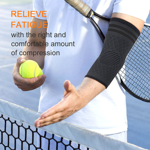 Nén Spandex cánh tay khuỷu tay cú đúp chống trượt khuỷu tay thở hỗ trợ cho cho quần vợt bóng rổ - Product Image 5