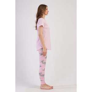 Ensemble chemisier à col rond et manches courtes pour femme et jupe longue avec bas de pyjama à revers ovales en Lyocell Supreme - Product Image 2