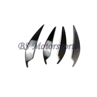 Kit de 4 canards latéraux avant en fibre de carbone sèche style AC pour BMW G80 M3 G82 G83 M4 2021+ – Ailerons de pare-chocs avant finition polie
