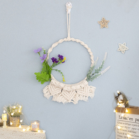 Nghệ Thuật Dân Gian Bohemian Bán Buôn Handmade Cotton Đan Quà Tặng Ngày Lễ Boho Macrame Treo Tường