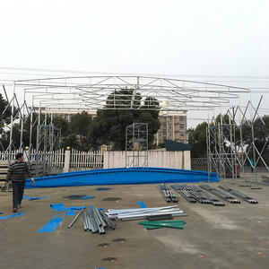 Tente escamotable industrielle <span class=keywords><strong>de</strong></span> cadre en acier pour le <span class=keywords><strong>stockage</strong></span> d'entrepôt avec le revêtement en PVC ignifuge - Product Image 4