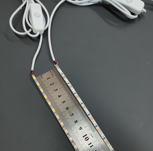 Bande lumineuse LED COB rigide 5V auto-adhésive USB avec interrupteur, éclairage linéaire haute densité pour base en bois, armoire de cuisine et chambre à coucher - Product Image 1