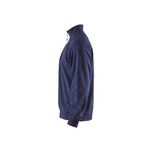 BLAKLADER - 336911588900XXL Sudadera con media cremallera Azul marino-EAN 7330509466315 WORK HOODIES - Product Image 4