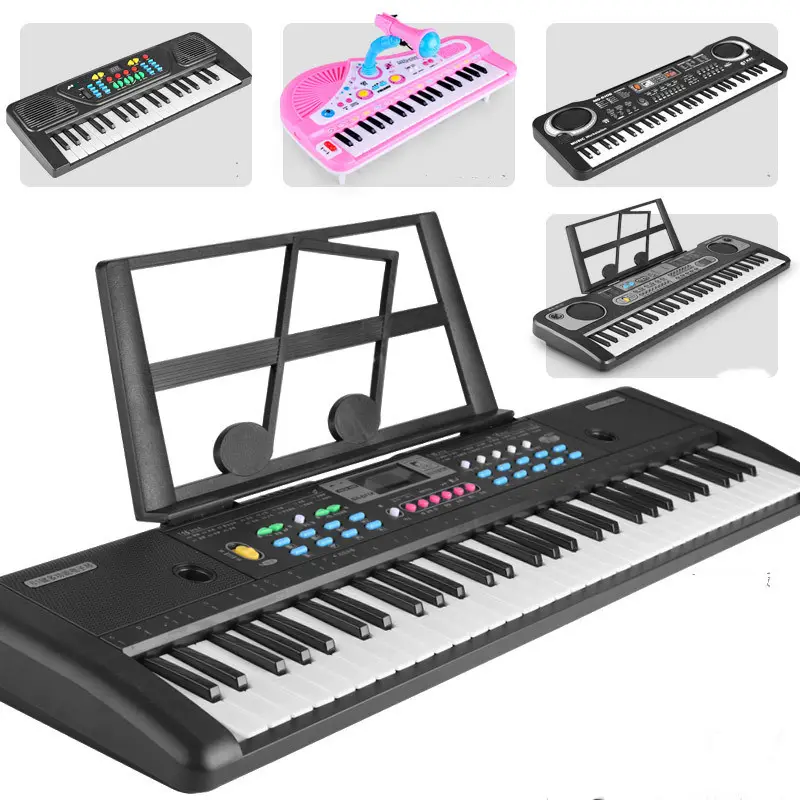 Hot Selling Electronic Piano With Musical Instruments 61 Keyboard Switch Gaming Kids Gift
