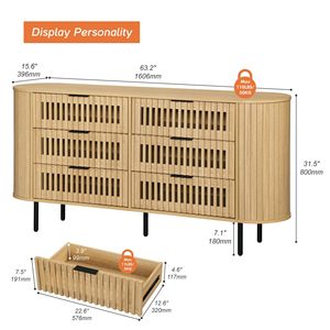 Cross-border Nordic style <b>sideboard</b>, tea cabinet, Japanese style <b>storage</b> cabinet, living room display cabinet, foyer entryway - Product Image 2