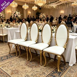 Stainless Steel Outdoor Wedding Event Mid Century Modern <b>Dining</b> <b>Chair</b> Furniture <b>Dining</b> Banquet <b>Chairs</b> <b>Stackable</b> - Product Image 1