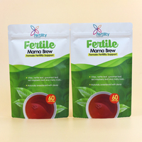 Sachet recyclable imprimé personnalisé pochette debout en plastique pour le thé pour l'emballage alimentaire sac refermable de stockage de poudre de mylar