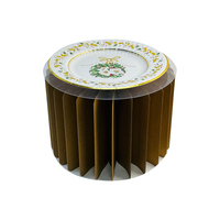 Meilleure vente support papier rond pliable colonnes brun cylindre papier Dessert Table de présentation pour mariage fiançailles fête d'anniversaire