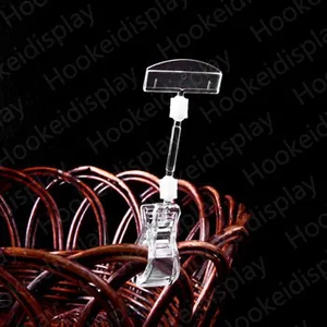 Supports à clips rotatifs en plastique de 25 pièces pour affichage double de la marchandise - Product Image 4