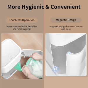 OKKPETS Sistema di Smaltimento Rifiuti per Lettiera Gatti 16L, per Lettiera, Rifiuti di Cani e Pannolini, Contenitore per Rifiuti di Lettiera, Bidone per Animali Domestici - Product Image 5