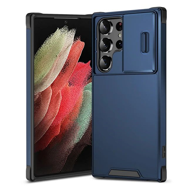 Heavy-duty Slide Camera Protect Phone Case for Samsung S25 S24 S23 S22 S21 S20 FE Plus Ultra A16 A06 A55 A25 A35 A15 A54 A14 A23