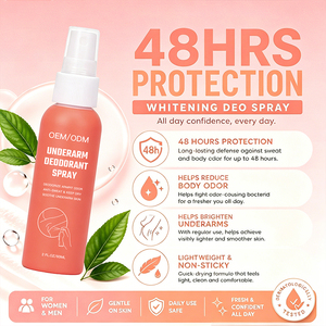 <span class=keywords><strong>Spray</strong></span> corporel désodorisant parfumé OEM sans aluminium ni bicarbonate de soude, brume corporelle florale pour <span class=keywords><strong>femme</strong></span> - Product Image 1