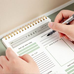 52-Page Spiral Weekly & Daily Planner Notebook To-Do List & Meal Planner PP Cover Saddle Stitching Binding <b>A5</b> for Gift - Product Image 5