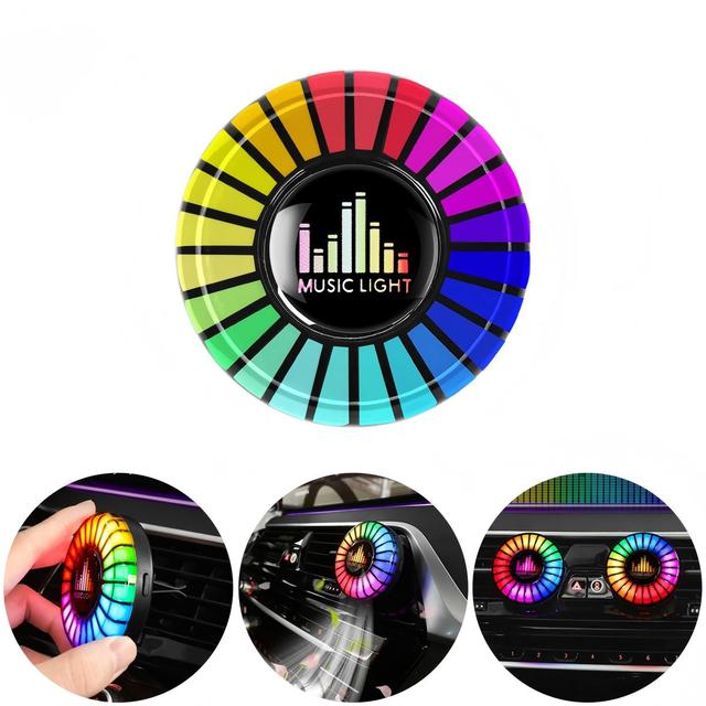 Factory Premium RGB LED Smart  APP Control Music Sync Dynamic Car Air Vent Fragrance Diffuser Ambient Light