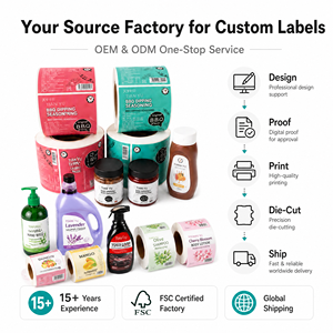 Custom Product Label Vinyl Adhesive <b>Waterproof</b> Logo <b>Sticker</b> Gold Foil Cosmetic Label Paper Printing Bottle <b>Sticker</b> - Product Image 5