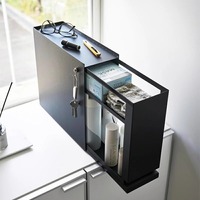 Étagère à épices rectangulaire en métal pour coin de cuisine, réglable en hauteur, avec tiroirs de rangement multifonctionnels à 3 niveaux