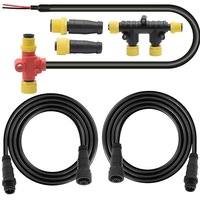 Kit de démarrage réseau marin en laiton/nylon IP67, adaptateur NMEA 2000, câble femelle 5 broches automobile, connecteur M12 à codage A