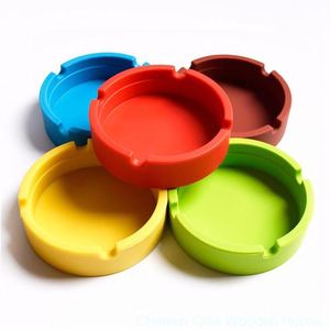 Cendrier rond en silicone réutilisable, résistant aux hautes températures, solution idéale sans fumée, disponible en plusieurs couleurs - Product Image 3