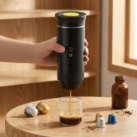 Machine à café portable compacte pour expresso et café glacé avec batterie rechargeable pour les voyages, le camping et l'usage quotidien