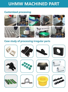 Maßgefertigte CNC-gefräste UHMWPE-Kunststoffteile mit Schneidservice - Verschleißstreifen-Komponenten - Product Image 6
