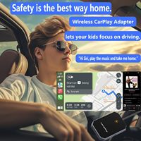Adaptateur CarPlay sans fil Plug & Play Fuallwin avec alliage ABS+PC et connexion double WIFI+Bluetooth pour les voitures Android Auto 2015 et ultérieures