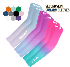 Manguitos Elásticos Deportivos Unisex de Spandex/Algodón con Protección UV y Logotipo Personalizado para Ciclismo y Baloncesto - ¡Gran Venta! - Product Image 2