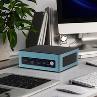 Mini PC NUC Intel AI Ultra9/7/5 CPU 2xDDR5 2x2.5G Lan RS232 2xUSB 2xSSD GDDR5 Industrial Edge AI Barebone de Escritorio con Windows