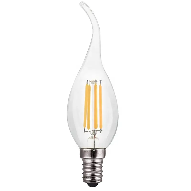 Alman alibaba İtalyan sitesi 4 w 450-500lm led filament mum ışığı e14