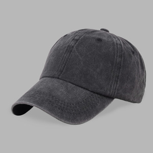 Casquette de baseball rétro en coton délavé pour femmes et hommes, printemps automne, couleur unie, douce, protection solaire, polyvalente, style coréen - Product Image 6