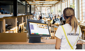 LongFly 15,6 pulgadas 10,1 pantalla de cliente <span class=keywords><strong>Android</strong></span> todo en uno terminal POS pantalla táctil caja registradora POS a la venta <span class=keywords><strong>tpv</strong></span> EPOS hardware - Product Image 6