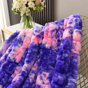 <strong>King</strong> <strong>Size</strong> Thick Baby Faux <strong>Fur</strong> <strong>Throw</strong> Blankets Fluffy Rainbow Tie Dye Fleece Cozy Large Fake Rabbit <strong>Fur</strong> Blanket - Product Image 5